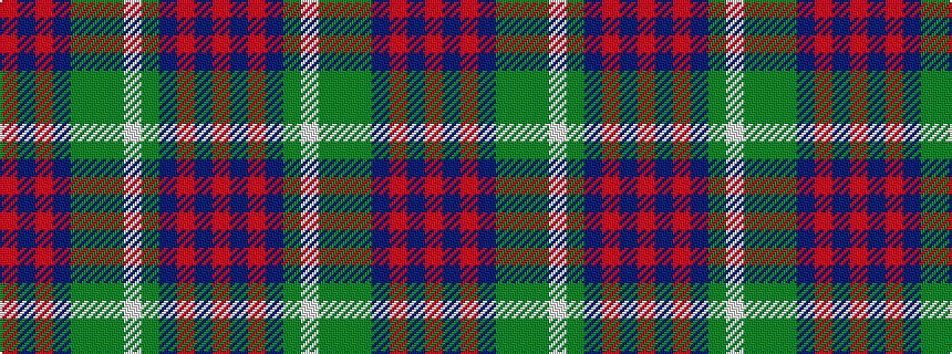 idealised woven sample of pattern RBRBGGGWGBRBR