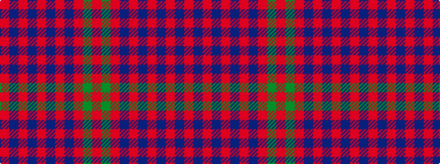 idealised woven sample of pattern RBRBRBRBRGR