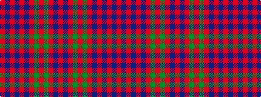idealised woven sample of pattern RBRBRBRGRGRBR