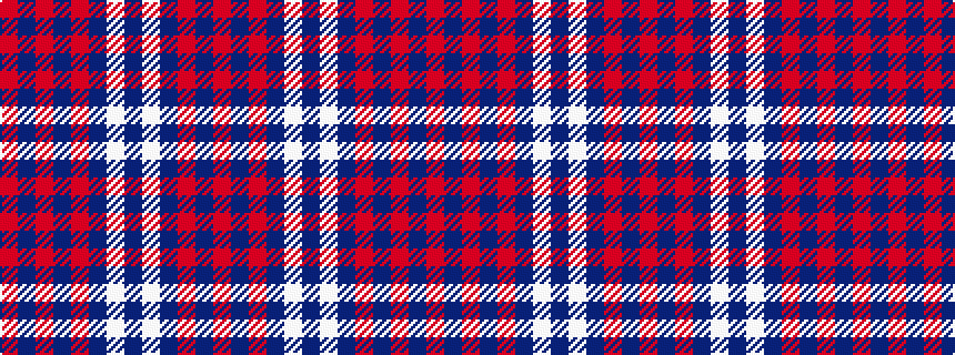 idealised woven sample of pattern RBRBRBWBWBRBR