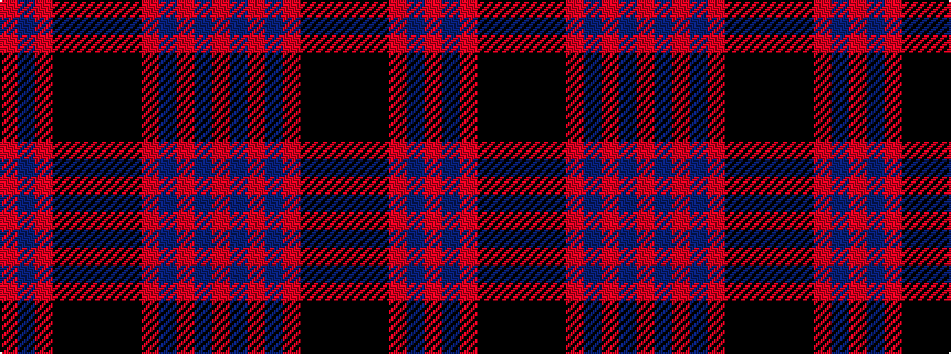 idealised woven sample of pattern RBRBRKKKKKRBR