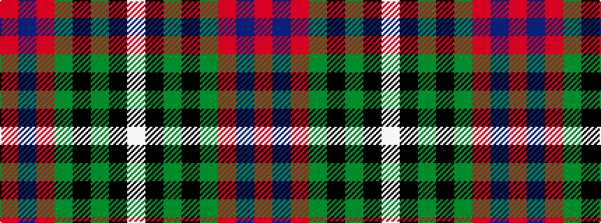 idealised woven sample of pattern RBRGKGKW