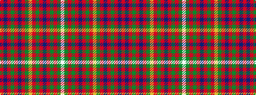 idealised woven sample of pattern RBRGRBRGYRGRBRGRGW