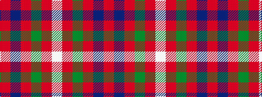 idealised woven sample of pattern RBRGRW