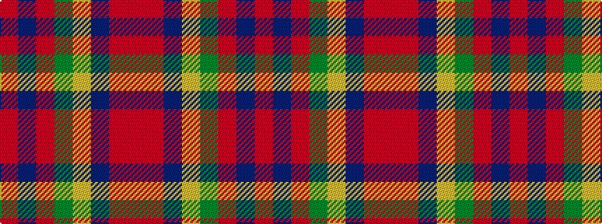 idealised woven sample of pattern RBRGYBRR