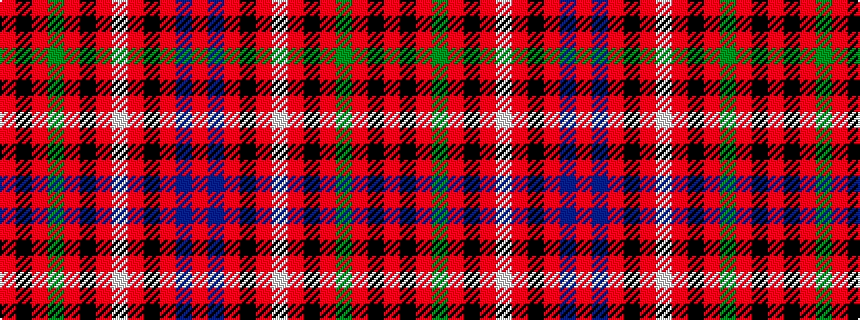 idealised woven sample of pattern RBRKRWRKRGRKR