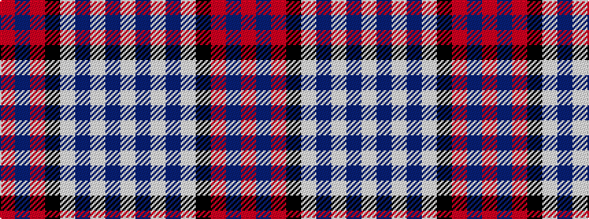 idealised woven sample of pattern RBRKWBWBW