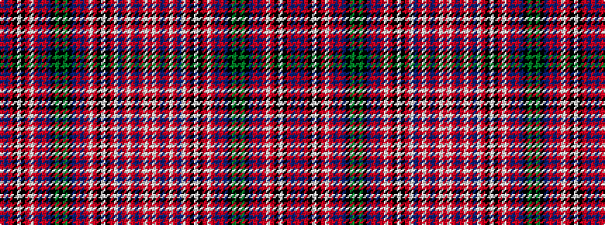 idealised woven sample of pattern RBRKWKRWRBRBKGKGKBRBRWRKWKRWBRWRBRWR