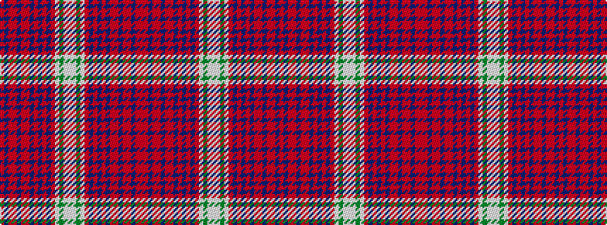 idealised woven sample of pattern RBRRBRRBRBRBRWGWWWGWRBRBRBRRBRRBRR