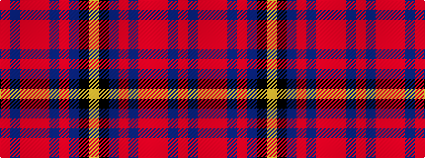 idealised woven sample of pattern RBRRRBRBKY