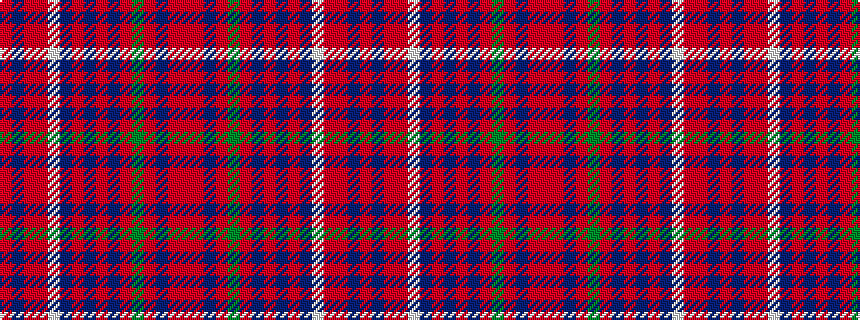 idealised woven sample of pattern RBRRWBRBRBRGRBRR