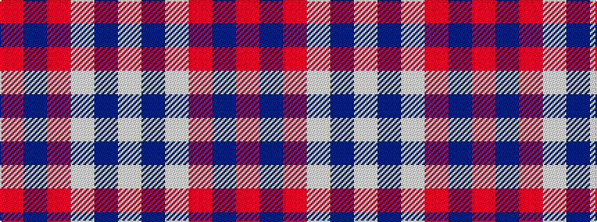 idealised woven sample of pattern RBRWBW