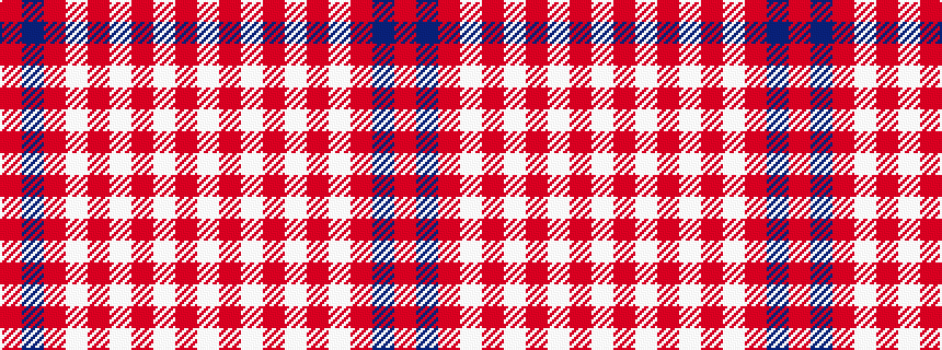 idealised woven sample of pattern RBRWRWRWRW