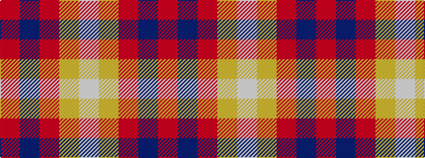 idealised woven sample of pattern RBRYW