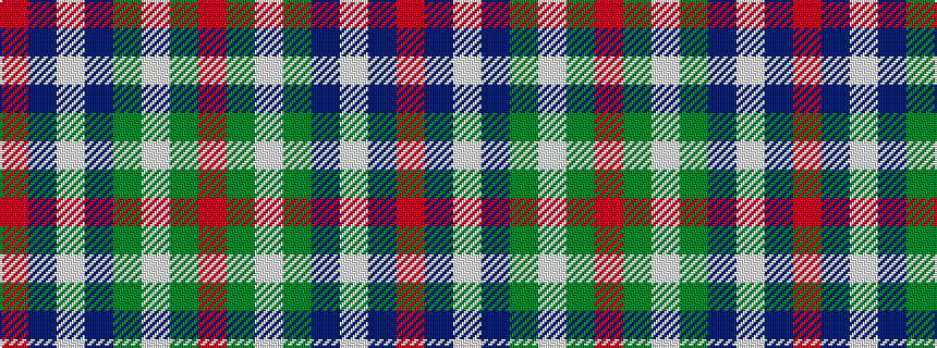 idealised woven sample of pattern RBWBGWGR