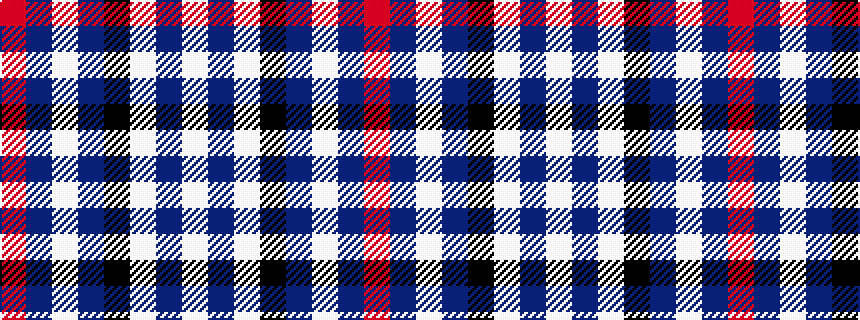 idealised woven sample of pattern RBWBKWBW