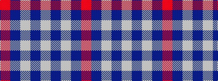 idealised woven sample of pattern RBWBW