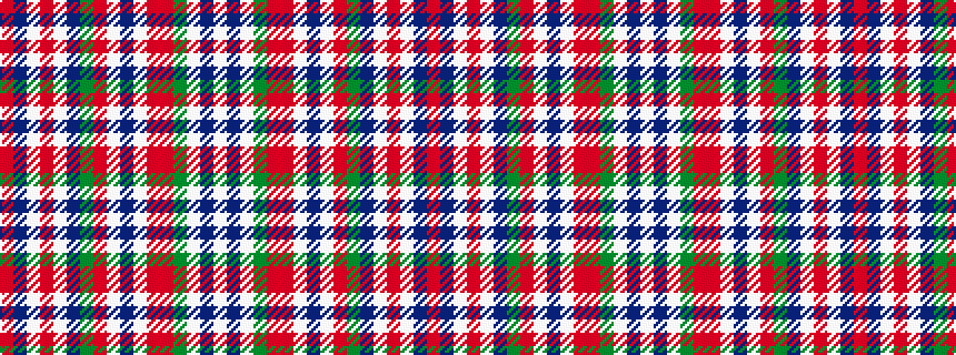 idealised woven sample of pattern RBWRWBGRWBWRRGWBW