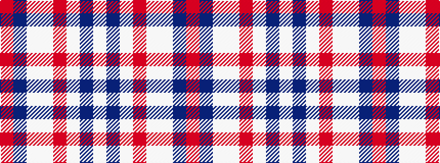 idealised woven sample of pattern RBWWRWBW