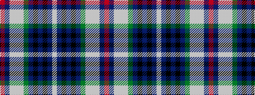 idealised woven sample of pattern RBWWWGBKBKBW