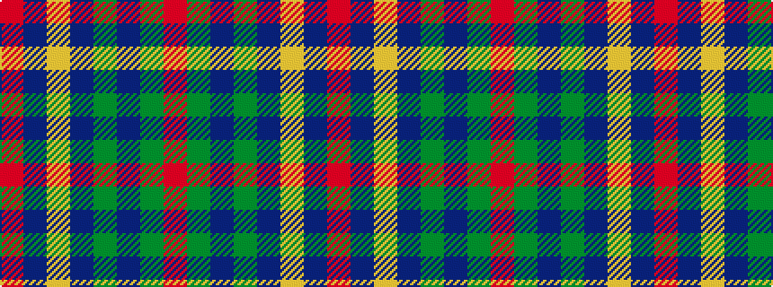 idealised woven sample of pattern RBYBGBGR