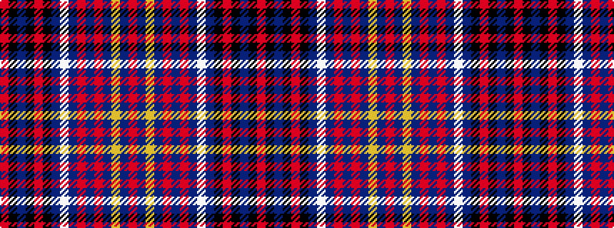 idealised woven sample of pattern RBYBRBRBWBKRKBKR