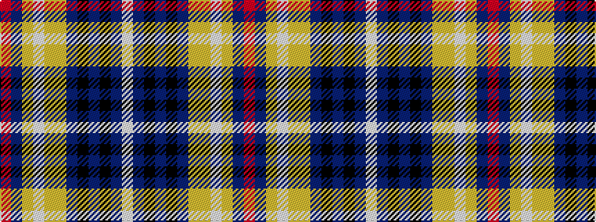 idealised woven sample of pattern RBYWYYBKBKBW