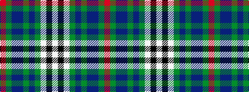 idealised woven sample of pattern RGBBGBGWKW