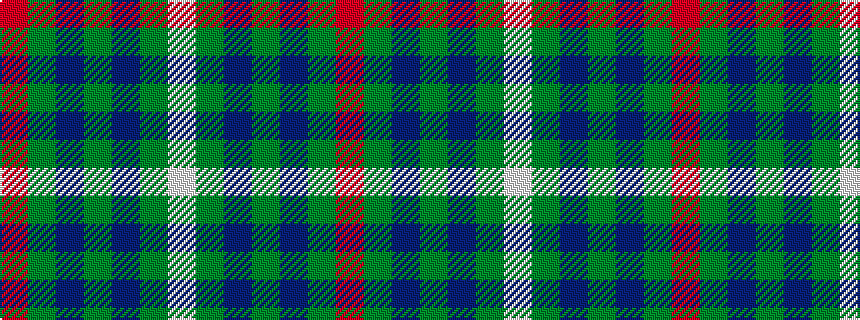 idealised woven sample of pattern RGBGBGW