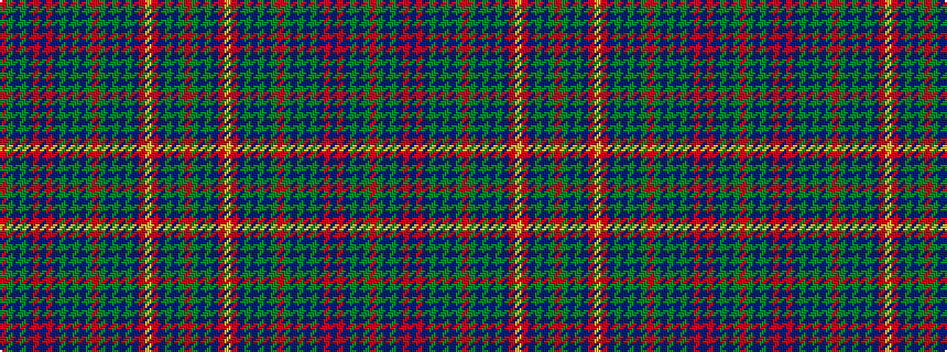 idealised woven sample of pattern RGBGBRBRBGBGBGRGBGBGBRYRBGBGR