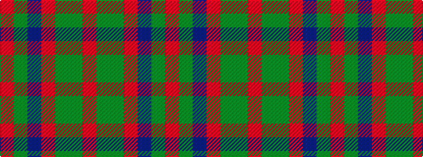 idealised woven sample of pattern RGBRGGR