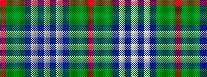 idealised woven sample of pattern RGGGBWBW