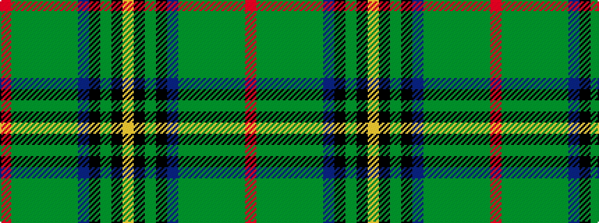 idealised woven sample of pattern RGGGGGGBKGKY