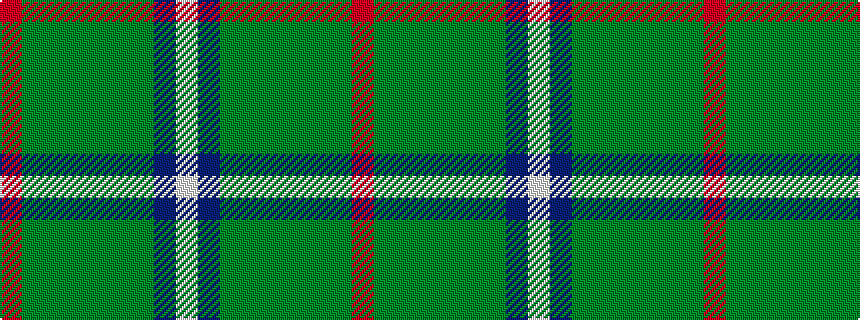 idealised woven sample of pattern RGGGGGGBW