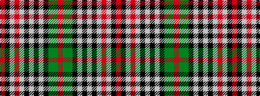 idealised woven sample of pattern RGGKWKWKWRWKR