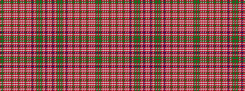 idealised woven sample of pattern RGGRWRWRWRGRWRWRGRWRWRGRWRWRBRWRGGRGGRWRBRWR