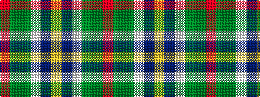 idealised woven sample of pattern RGGWBY