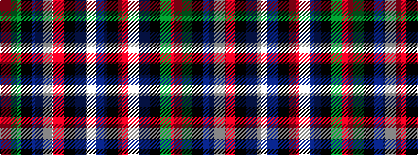 idealised woven sample of pattern RGKBWRKBW