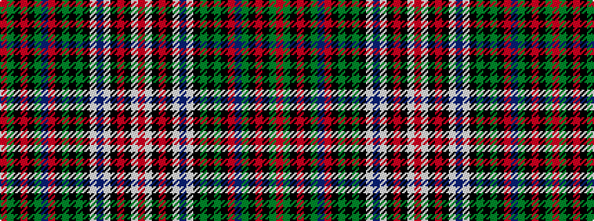 idealised woven sample of pattern RGKRKGBRKGKGKWBWKRKWR