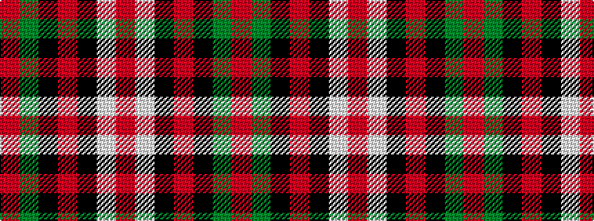 idealised woven sample of pattern RGKRKWR