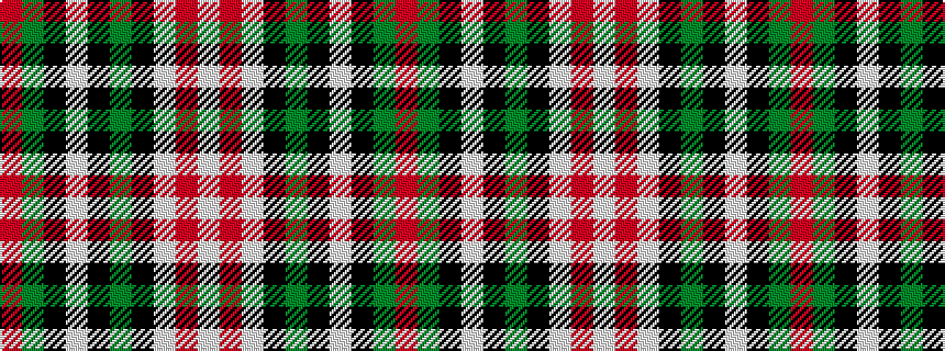 idealised woven sample of pattern RGKWKGKWRW