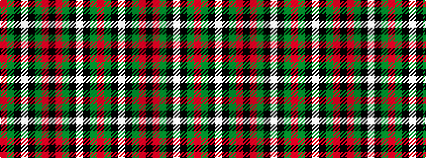 idealised woven sample of pattern RGKWKGRKRGKWKGR