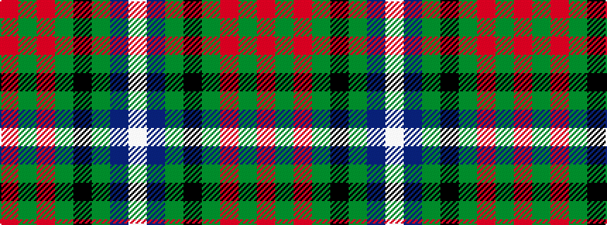 idealised woven sample of pattern RGRGKGBW