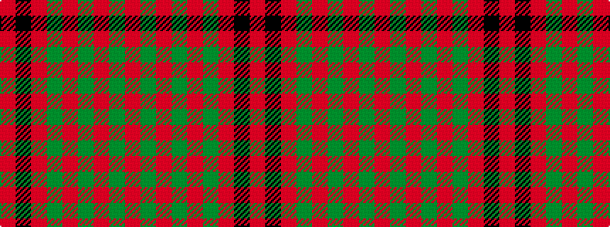 idealised woven sample of pattern RGRGRGRKR