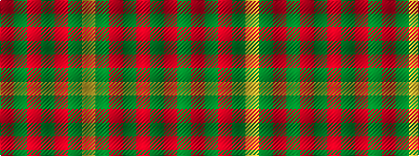 idealised woven sample of pattern RGRGRGY