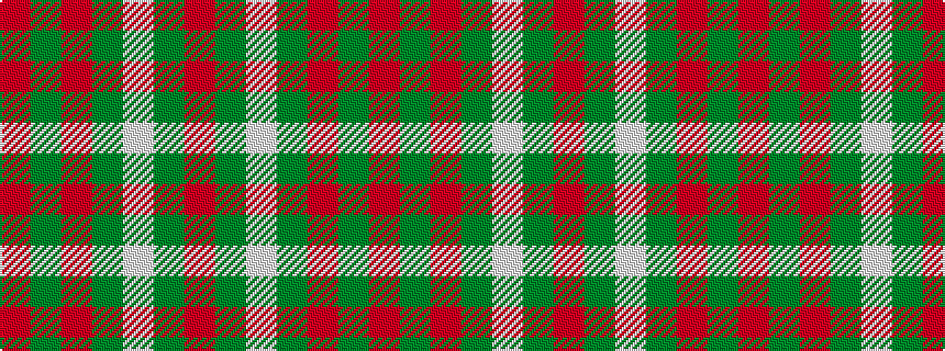 idealised woven sample of pattern RGRGWGR
