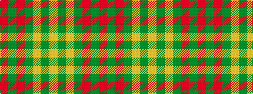 idealised woven sample of pattern RGRGYGY