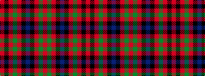 idealised woven sample of pattern RGRKBKRGRKR