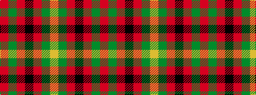 idealised woven sample of pattern RGRKRGY