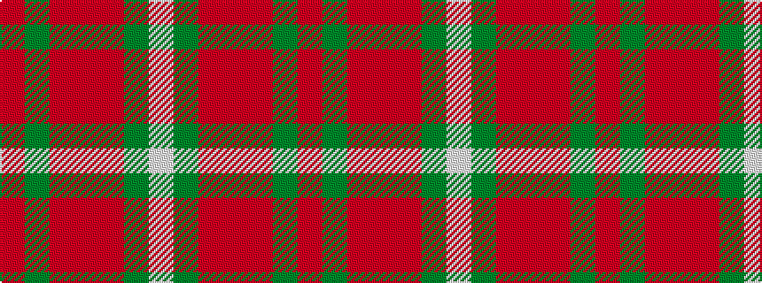 idealised woven sample of pattern RGRRRGW